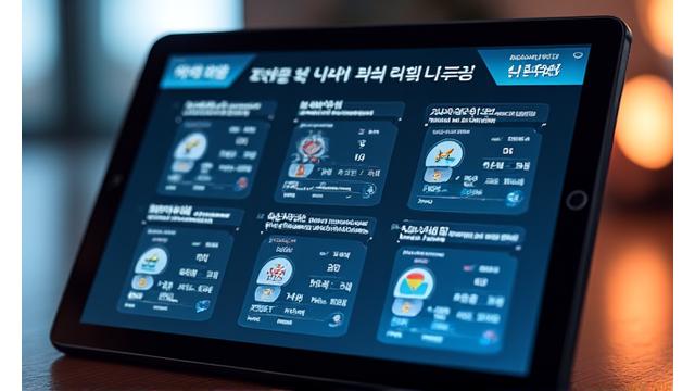 한국어 학습 플랫폼 인터페이스 데모 화면